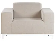 Garden Lounge Set with Table 5 Seater ROVIGO Beige_784668