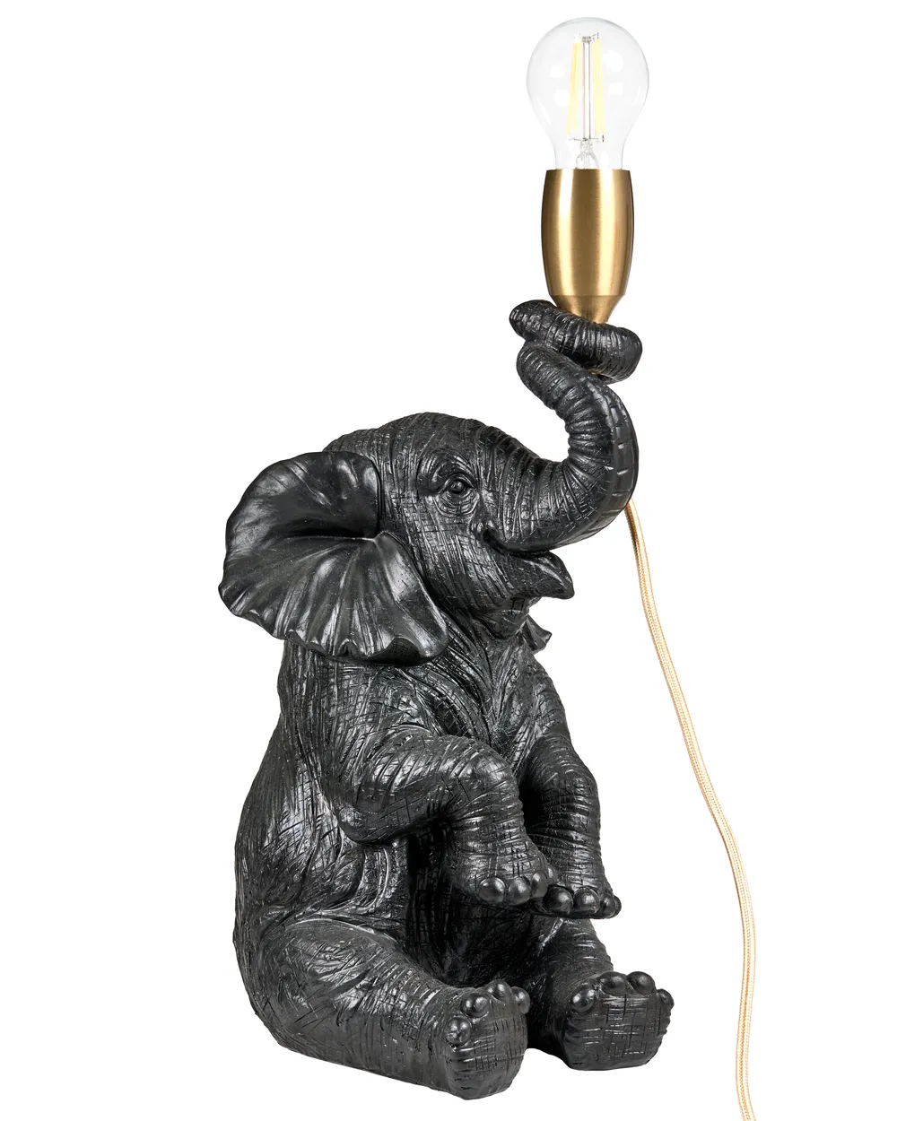 Table Lamp Elephant FORTUNA Black - Main Image