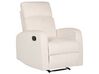 Velvet Manual Recliner Living Room Set White VERDAL_904820