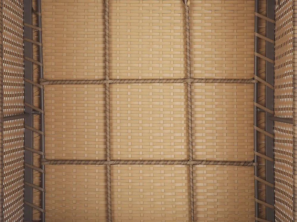 Set da giardino con tavolo 5 posti COCCOLIA Modulare Rattan sintetico (PE) Beige_810070