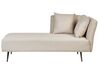 Chaise longue rechtszijdig stof beige RIOM_877350