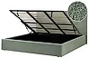 Ottoman Bed LORIENT Boucle Green 180 x 200 cm (EU Super King)