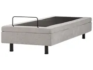 Adjustable Bed without Headboard Fabric DUKE II 80 x 200 cm (EU Small Single) Light Grey_952100