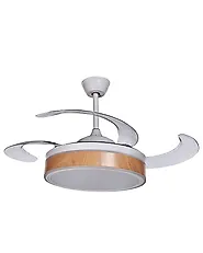 Wentylator sufitowy z lampą FREMONT Z pilotem LED Biały_862432