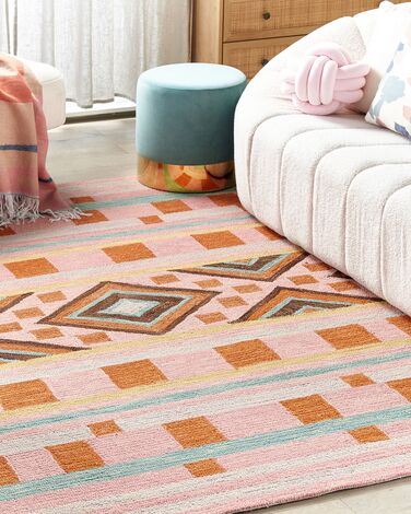 Wool Area Rug 160 x 230 cm Multicolour YOMRA