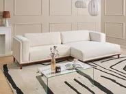 Corner Sofa 4 Seater VENG Boucle Off-White Left Hand_1006966