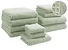 Set of 11 Towels ATAI Cotton Light Green