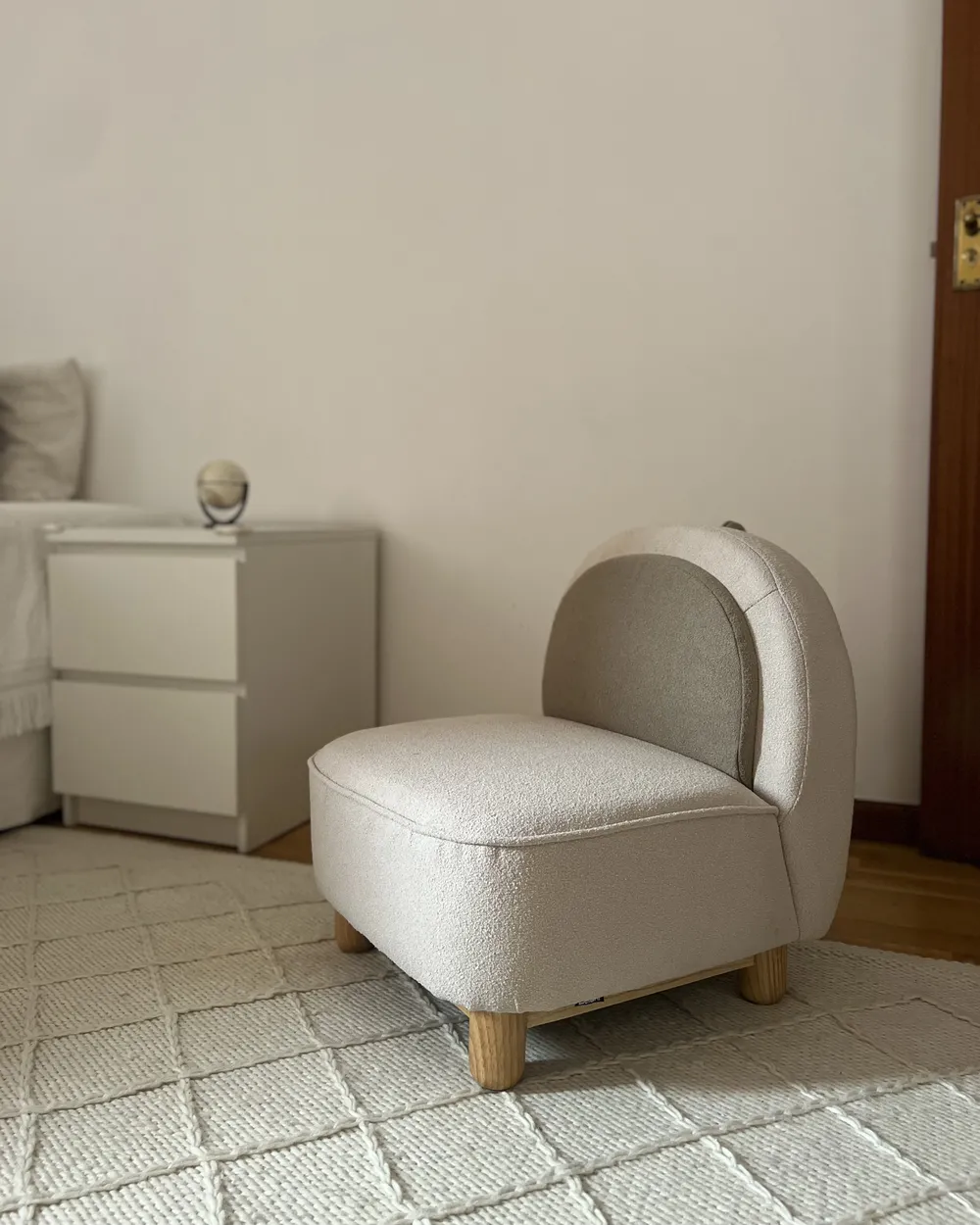 Rug ELLEK White 160 x 230 cm Wool_913428