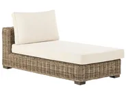 Garden Lounge Set with Table 4 Seater VARALLO Modular Rattan Grey Left Hand_954929