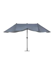 Patio Parasol 460 cm SIBILLA Grey_680018