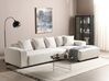 Left Hand Jumbo Cord Corner Sofa Off-White LUNGO_898322