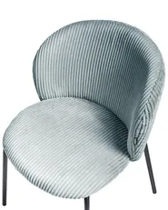 Set di 2 sedie da pranzo MILES Velluto a coste Azzurro_962600