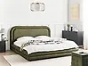 Bed Faux Linen LAVARDENS 180 x 200 cm (EU Super King) Green