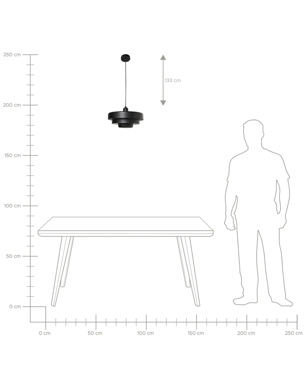 Lampadario KOLGA Metallo Nero_987822