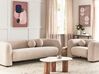4 Seater Boucle Living Room Set Beige LEIREN_920725