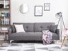 3-Sitzer Schlafsofa grau / silber LUCAN_707289