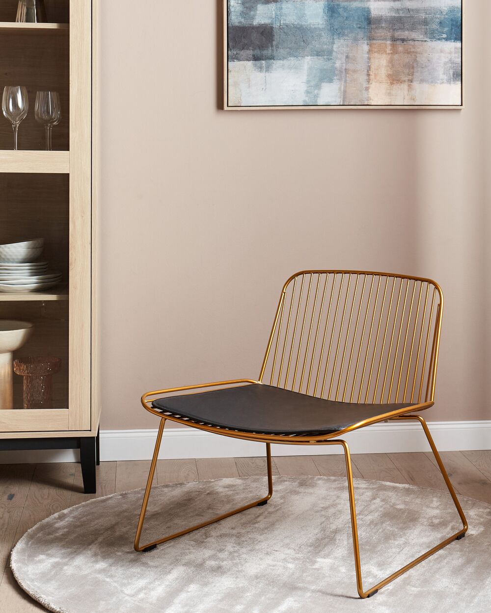 Chaise de salle à manger SNORUM Métal Doré