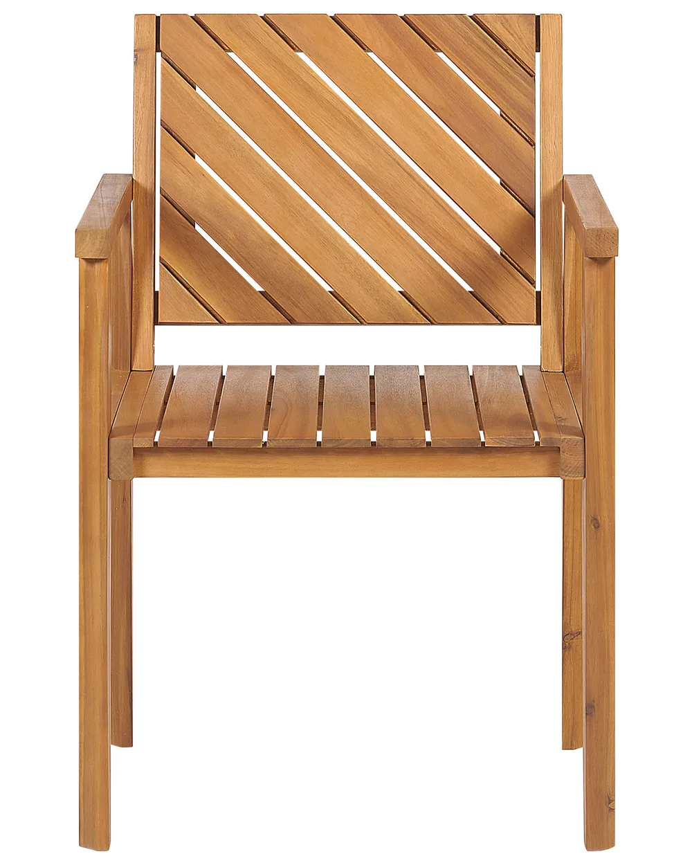 Set of 4 Garden Chairs BARATTI Acacia Wood Brown_869027