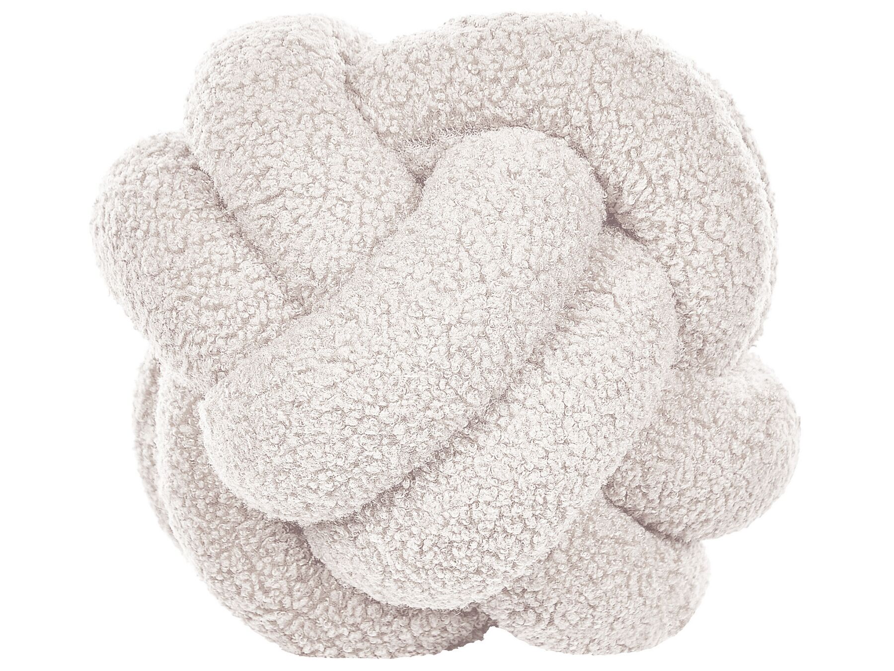Boucle Knot Cushion 19 x 19 cm White MALNI_854871