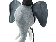Kids Wall Decor Elephant BADOU Cotton 36 cm Grey_848228