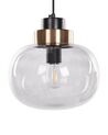 4 Light Glass Pendant Lamp Light Grey ZAYANDE_934770