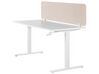 Bureauscherm beige 160 x 40 cm WALLY_853168