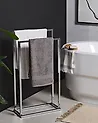Towel Stand RECREO Metal Silver