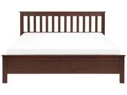 Bett mit Lattenrost Kiefernholz MAYENNE 160 x 200 cm Dunkelbraun_876584
