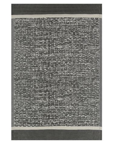 Vonkajší koberec 120 x 180 cm čierna/biela BALLARI