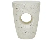 Stolik pomocniczy EDOLO 37 cm 37 cm Efekt lastryko Złamana biel_873819