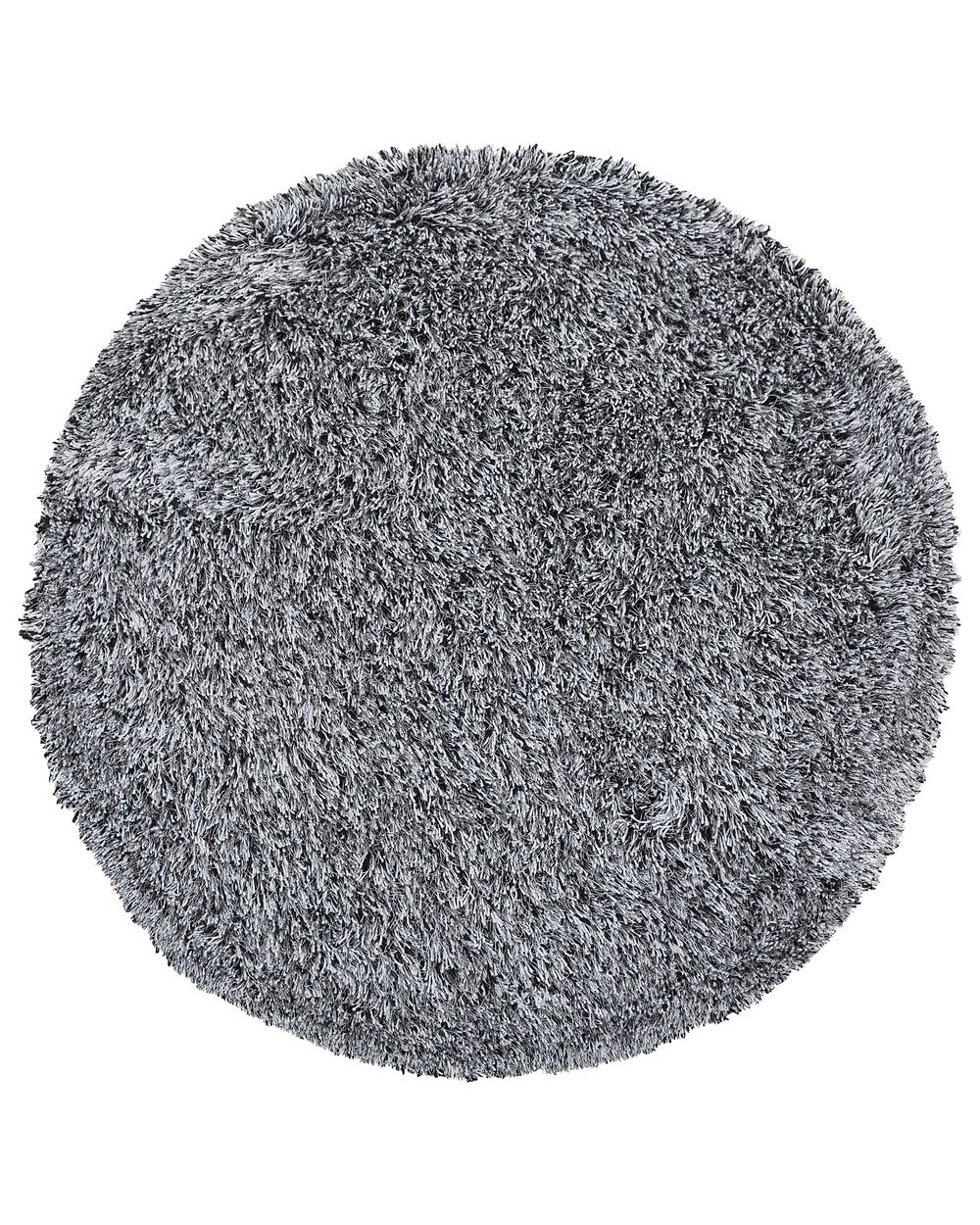 Tapis à poils longs CIDE Noir/blanc ø 140 cm