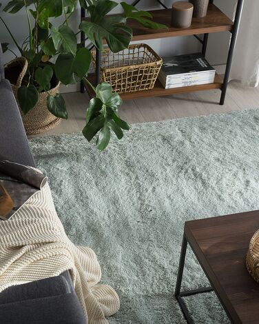 Shaggy Area Rug 140 x 200 cm Green EVREN