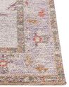 Teppich Baumwolle beige orientalisches Muster 80 x 300 cm YANOBA_853709