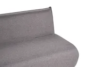 Divano letto 2 posti ABISKO Lino sintetico Grigio scuro_1030931