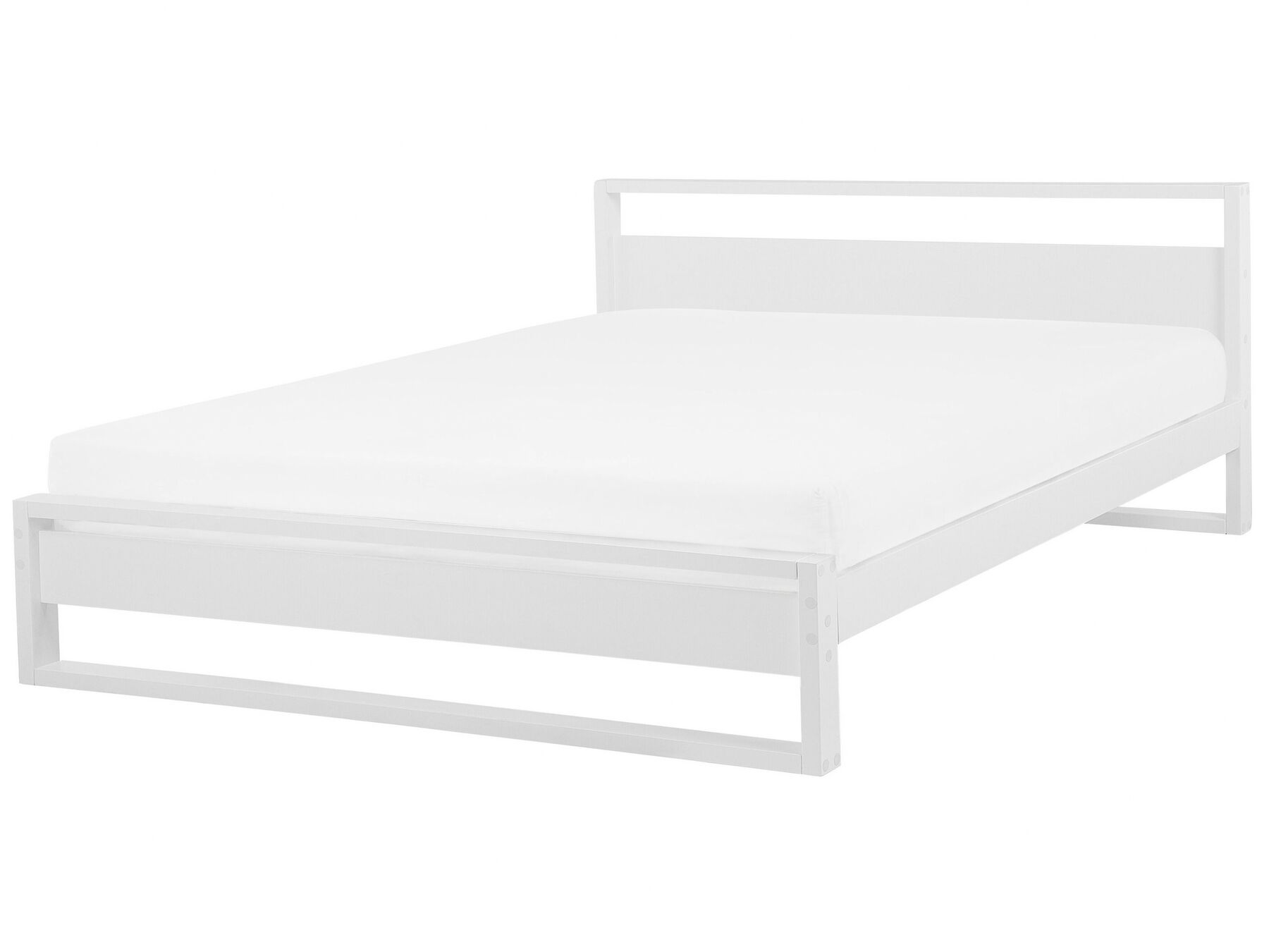 Wooden EU Super King Size Bed White GIULIA_743786