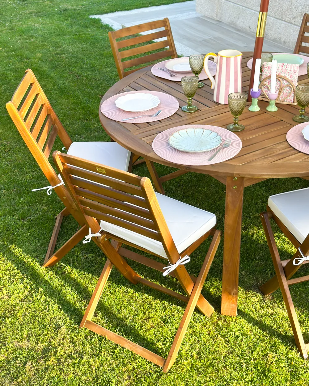 Set di 6 cuscini per sedie TOLVE 39 x 31 cm Bianco sporco_983729