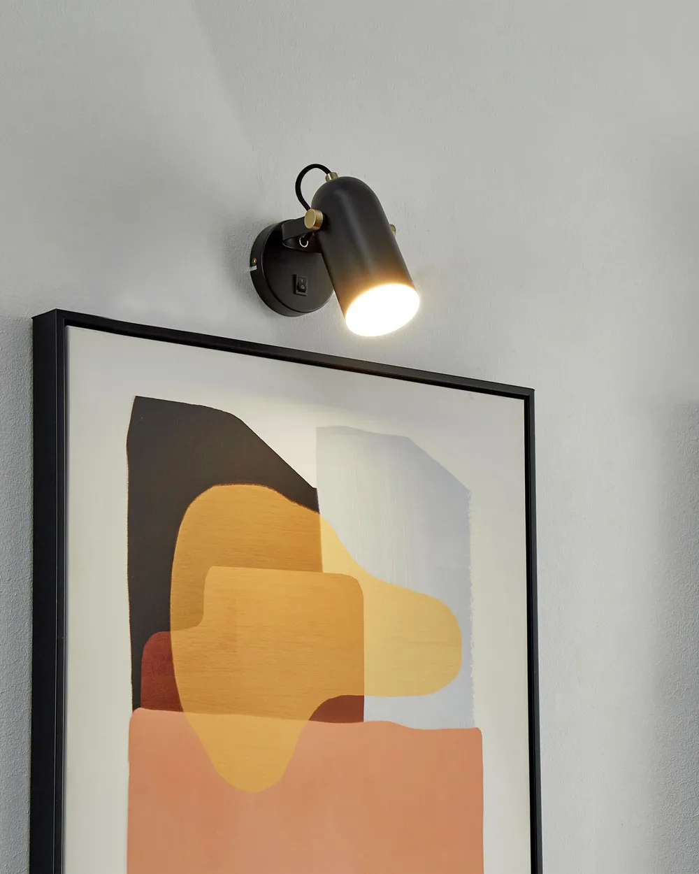 Zestaw 2 lamp spot TYRIA Regulowana Metal Czarny