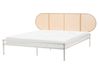 Bed PE Rattan BOULIN 160 x 200 cm (EU King Size) Beige
