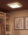 LED Ceiling Lamp TIVORA with Remote with Dimmer Silver