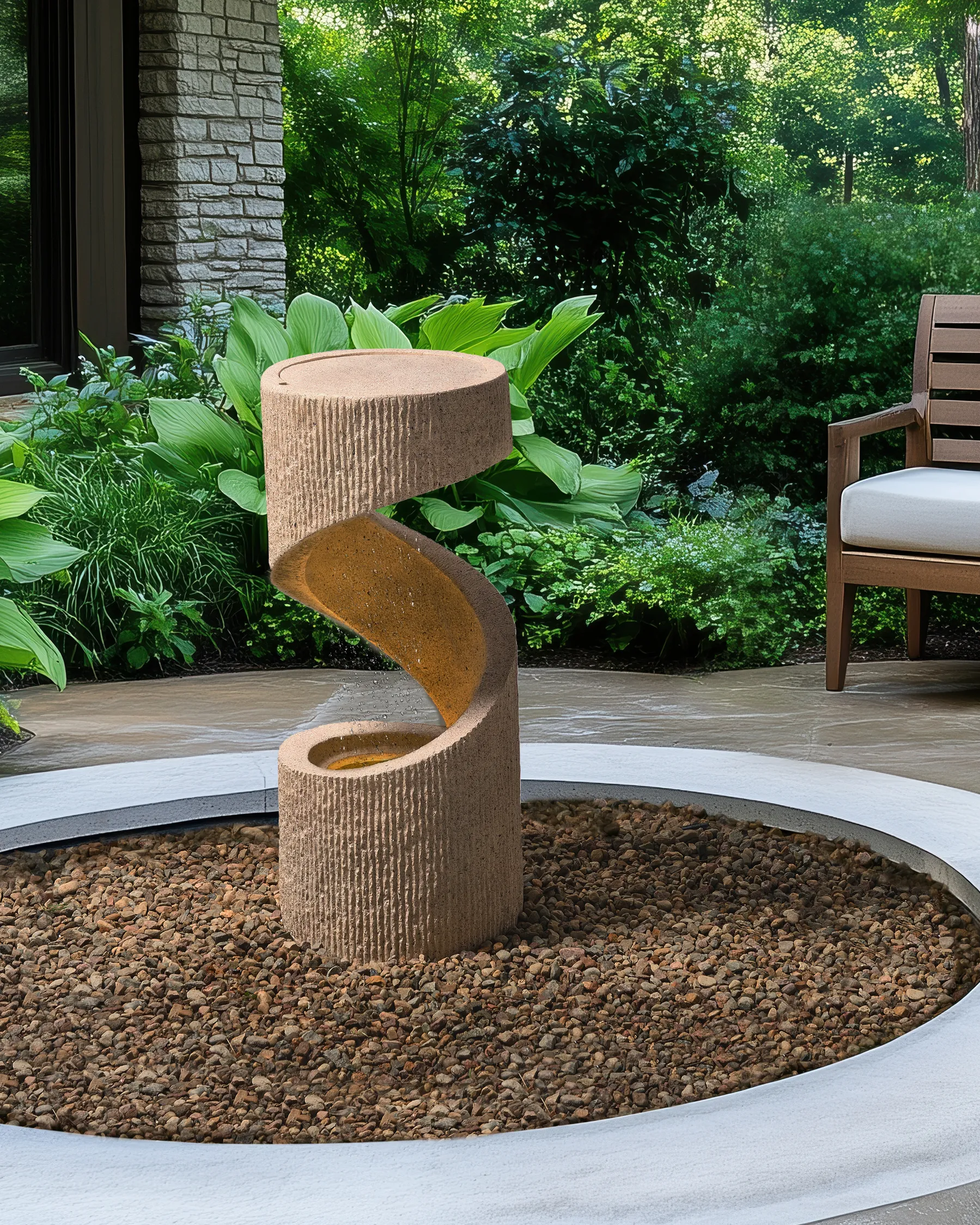 Fontana da giardino LED WINX Beige_960511