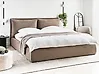 Ottoman Bed BAJONNA Boucle Brown 180 x 200 cm (EU Super King)