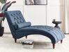 Chaise-longue em tecido azul MURET_728022