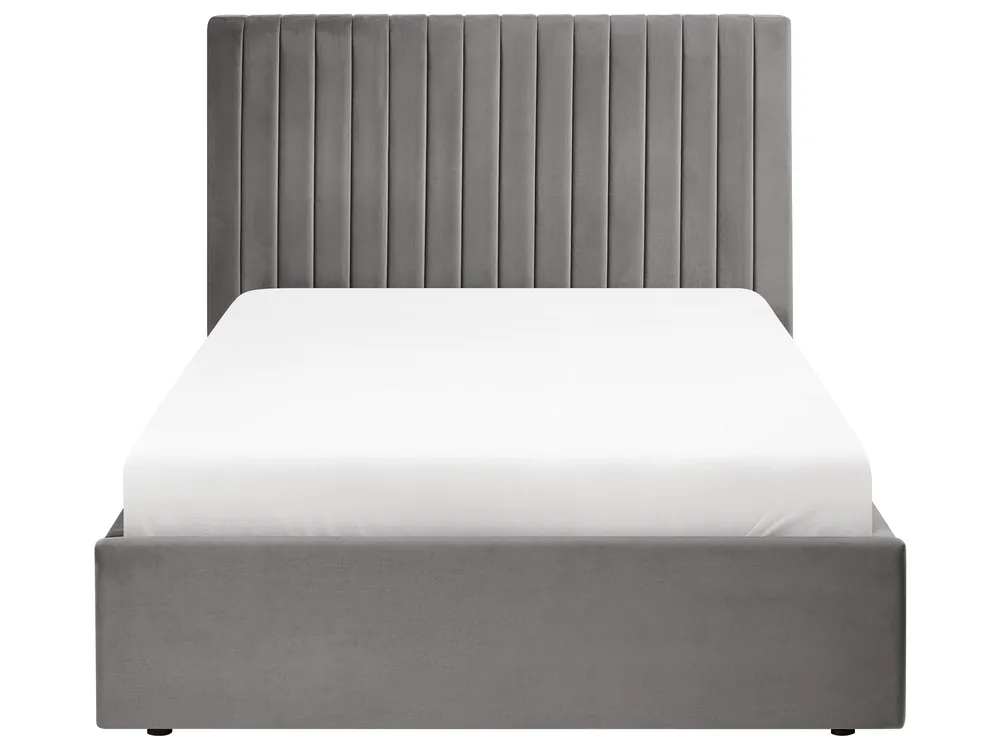 Ottoman Bed VION Velvet Grey 120 x 200 cm (EU Small Double)_1062862