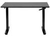 Fekete manuálisan állítható íróasztal 120 x 72 cm DESTINAS_899130