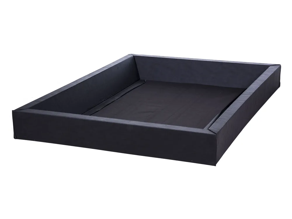 Waterbed Faux Linen LAVARDENS 160 x 200 cm (EU King Size) Taupe_971086