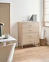 Chest of Drawers ENAGO Metal Beige