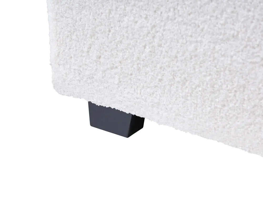 Bed Boucle VAUCLUSE 160 x 200 cm (EU King Size) Off-White_977236