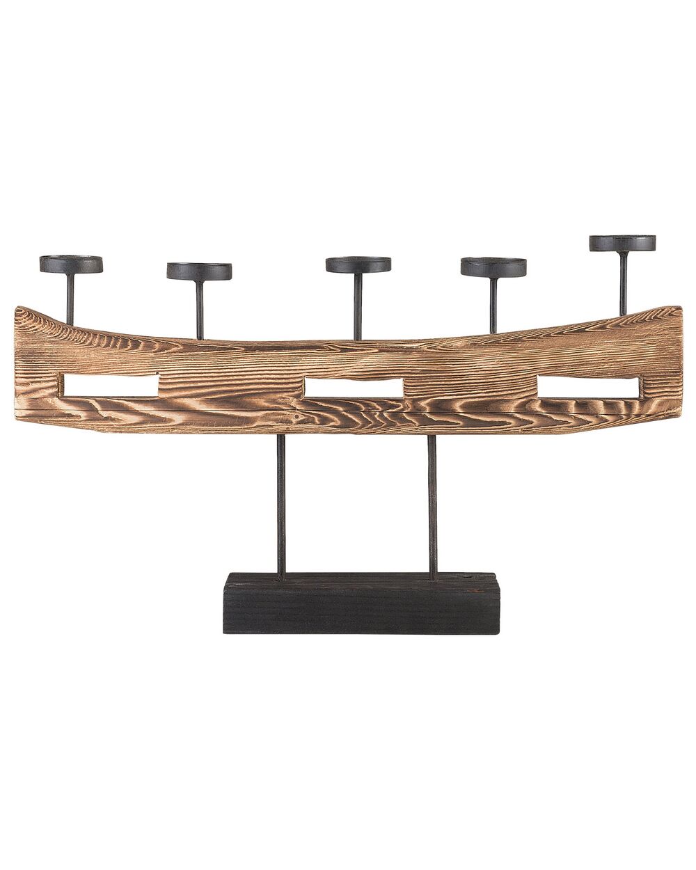 Gyertyatartó GUATEMALA 36 cm Fenyő Barna