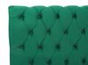 Zamatová posteľ 160 x 200 cm smaragdovozelená AVALLON_729161