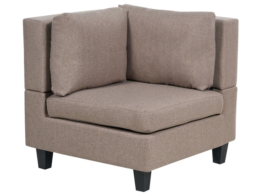 Corner Seat UNSTAD Fabric Brown